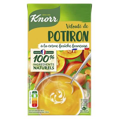 Knorr Soupe Velouté de Potiron à la Crème Fraîche, 1L