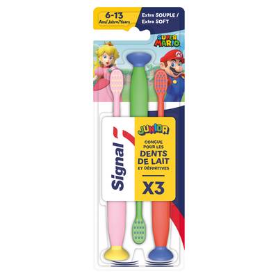 Signal Brosse à Dents Junior 6-13 ans - Super Mario, 1 brosse à dents