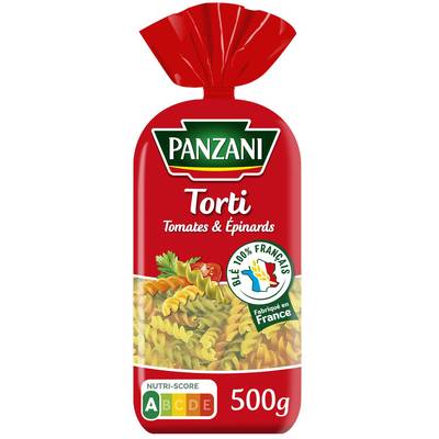 Panzani Pâtes Torti Tomates et Epinards, 500g