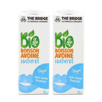 The Bridge Boisson à l'avoine bio, Lot de 2x1L