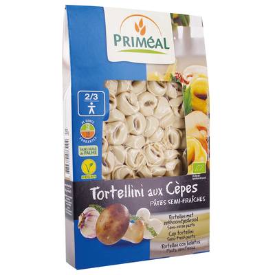 Priméal Tortellini aux cèpes bio, pâtes semi-fraîches, 250g