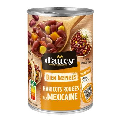 D'aucy Haricots Rouges à la Mexicaine, 400g