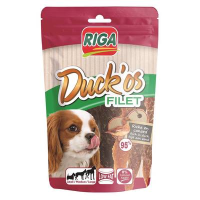Riga Duck'Os Filet Canard Friandise Récompense pour Chien, 80g