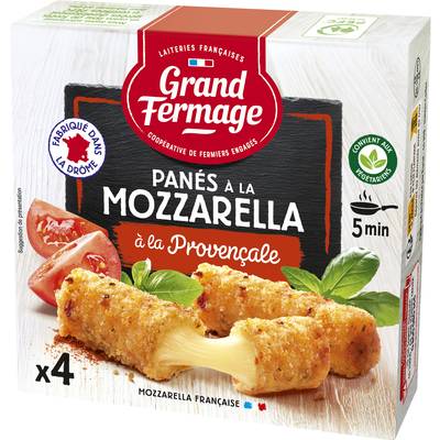 Grand Fermage Panés à la mozzarella, 100g