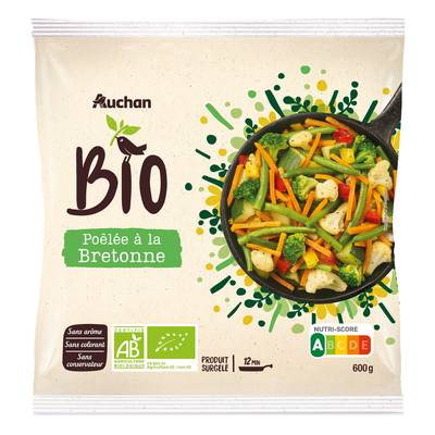 Auchan BIO Poêlée de légumes à la bretonne bio, 600g