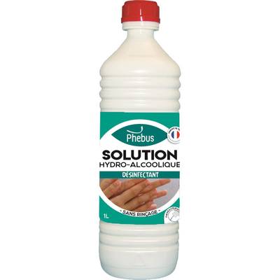 Phébus Solution hydroalcoolique pour antisepsie des mains, 1L