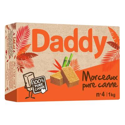 Daddy Sucre de canne en morceaux, 1kg
