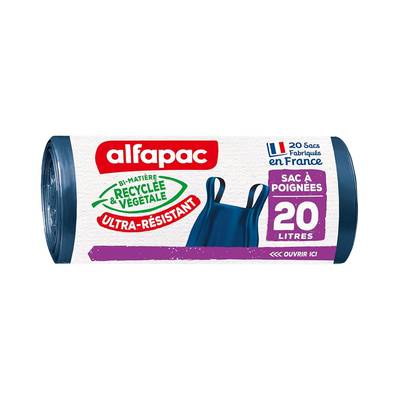 Alfapac Sac Poubelle 20L, 20 sacs poubelles de 20L