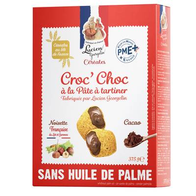 Lucien Georgelin Céréales Croquante Fourrée Chocolat, 375g