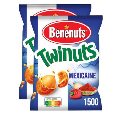Benenuts Twinuts saveur Mexicaine, 2x150g