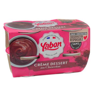 Yabon Crème dessert au chocolat, 4x120g