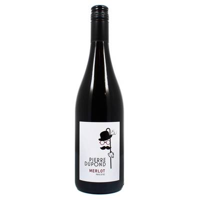 Vin de pays d'Oc rouge IGP Merlot Pierre Dupond, 75cl
