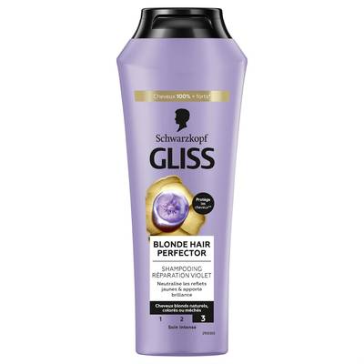 Gliss de Schwarzkopf Shampooing réparation violet, 250ml
