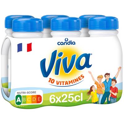 Candia Lait vitaminé 1,2%mg, 6x25cl