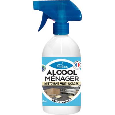 Phébus Alcool ménager en pulvérisateur parfum vanille, 500ml