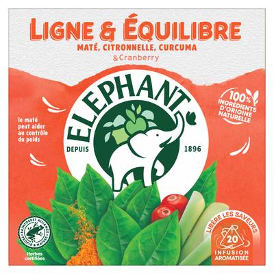 Elephant Infusion ligne et équilibre, 20 sachets