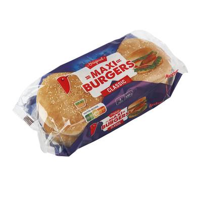Auchan Pain Burger Maxi Classique, 4 buns - 330g