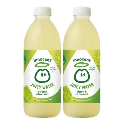 innocent Juicy Water Citron - Citron Vert, Lot de 2x75cl