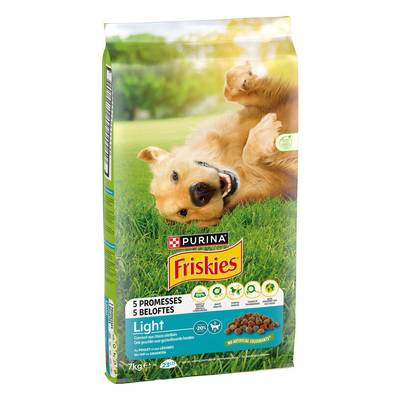 Purina - Friskies Croquettes Poulet Légumes Allégées Light pour chien adulte, 7kg