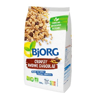 Bjorg Crousti Avoine chocolat bio, 500g
