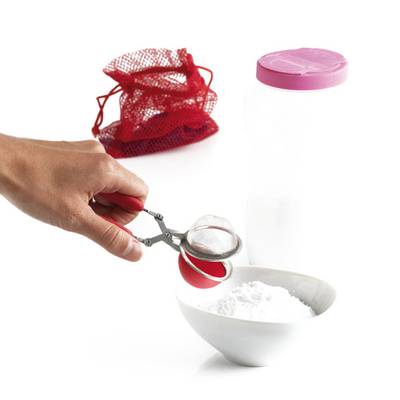 3485990378105 - Mastrad - Saupoudreur / Pince à thé Rouge