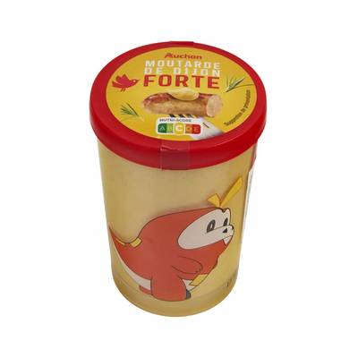 Auchan Moutarde de Dijon Forte en verre - Collection Pokemon, 195g