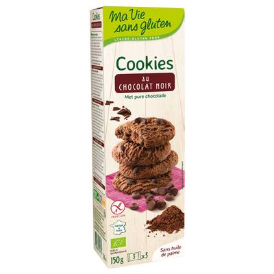 Ma Vie Sans Gluten Mini cookies au chocolat bio, 150g