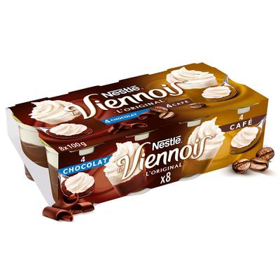 Nestlé Viennois panachés chocolat café, 8x100g