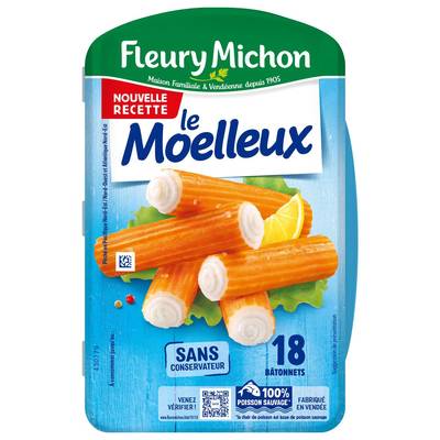 Fleury Michon Surimi Moelleux, 18 bâtonnets - 270g