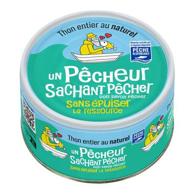 Un Pêcheur Sachant Pêcher Thon Entier au Naturel, 93g