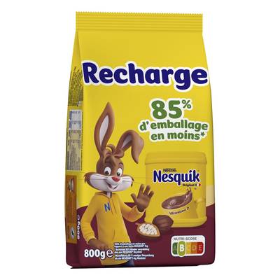 Nesquik Chocolat en Poudre Recharge Poche, 800g