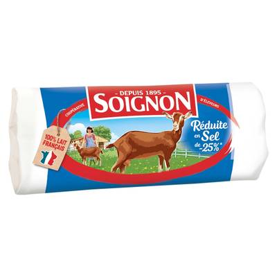 Soignon Buche de chèvre -25% de sel, 180g