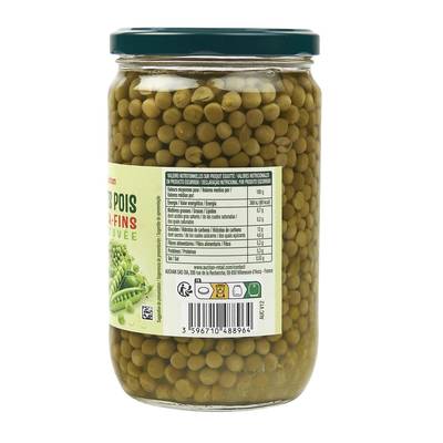 3596710383306 - Auchan - Petits pois extra fins à l'étuvée en bocal