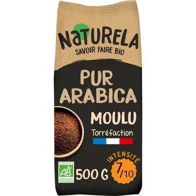 Naturela Café Moulu Pur Arabica Bio, 500g