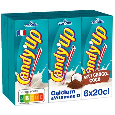 Candy-Up Boisson lactée choco coco, 6x20cl