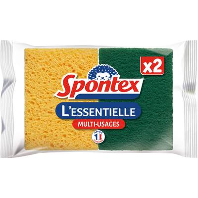 Spontex Eponge Essentielle, 2 éponges