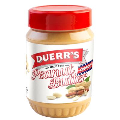 Duerr's Pâte à tartiner beurre de cacahuète avec morceaux, 340g