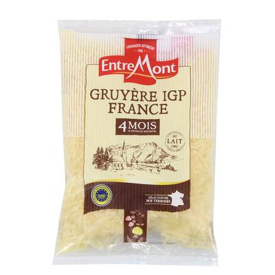 Entremont Gruyère rapé  au lait cru IGP, 150g