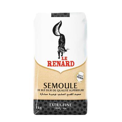 Le Renard Semoule de Blé Extra Fine, 1kg