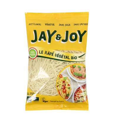 Jay & Joy Juliette Fromage Végétal Râpé Bio, 150g