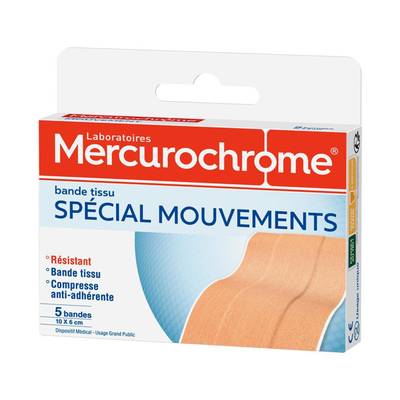 Mercurochrome Bande à découper sport plein-air