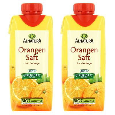 Alnatura Jus d'orange Bio, Lot de 2x33cl