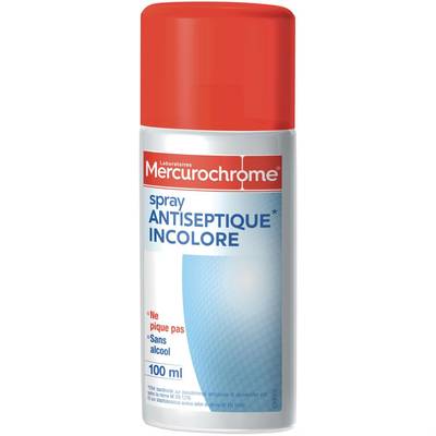 Mercurochrome Spray antiseptique incolore, 100ml