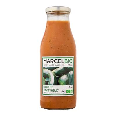 Marcel Bio Soupe Courgette-Tomate-Basilic Bio, 48cl