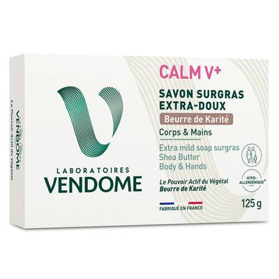 Vendôme Savon Surgras extra doux Beurre de Karité, 125g