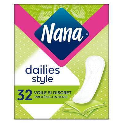 Nana Protège-slips pliés fraîcheur quotidienne, 32 pièces