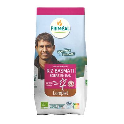 Priméal Riz Basmati complet bio, 500g