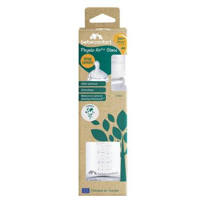 Bébé Confort Biberon Physio Air Eco Glass, 270ml