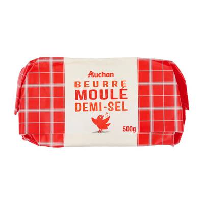 Auchan Beurre moulé demi-sel, 500g