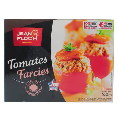 Jean Floc'h Tomates farcies 100% viande de porc Français, 4x170g